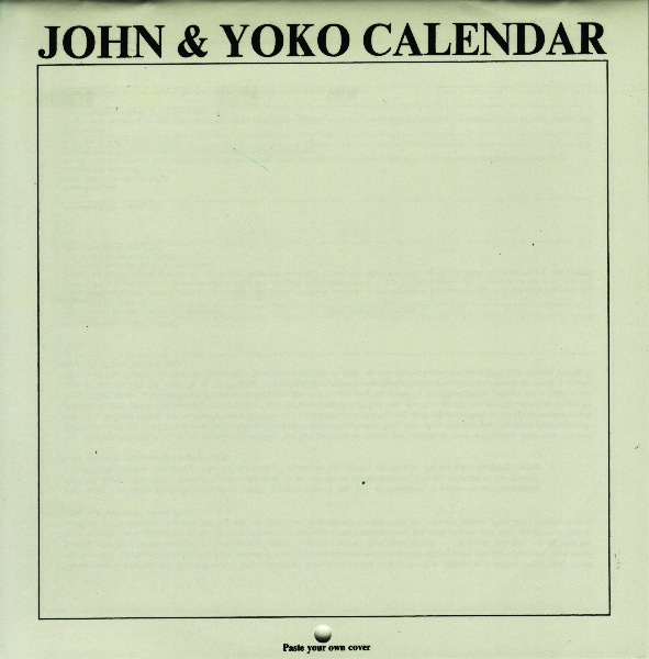 front of calendar, Lennon, John  - Live Peace In Toronto 1969
